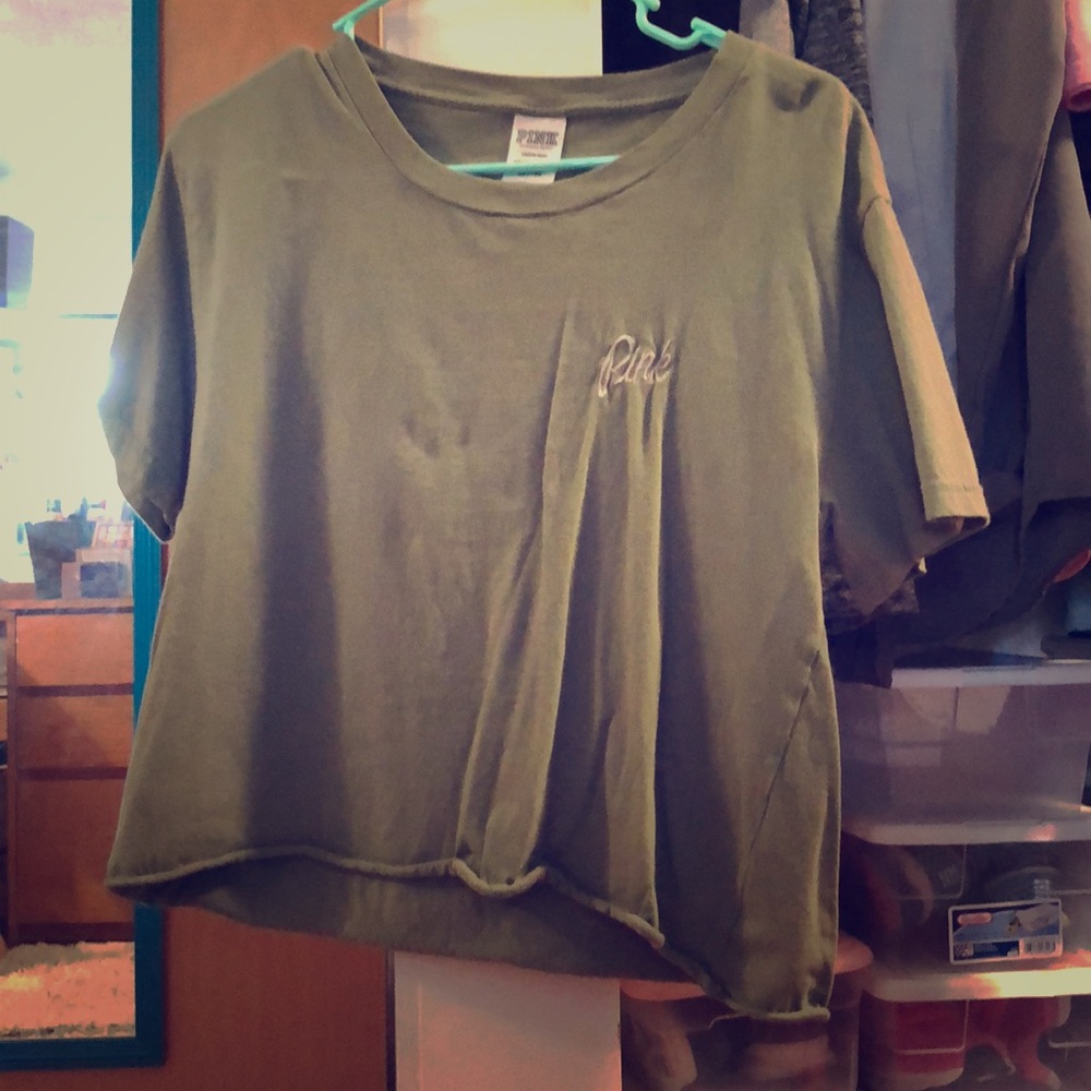 PINK crop tee